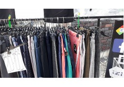 Вішалка-прищіпка для брюк, юбок, штанів на 36см (чорна)